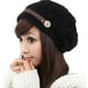 thumbnail image 4 of Gorros de lana para mujer, gorro de esquí de lana cálido de invierno tejido a crochet elástico, 4 of 5