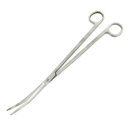 Unique Bargains Stainless Steel 10  Length Underwater Plant Curve Scissors for (Best Way To Clean Fish Tank Plants)