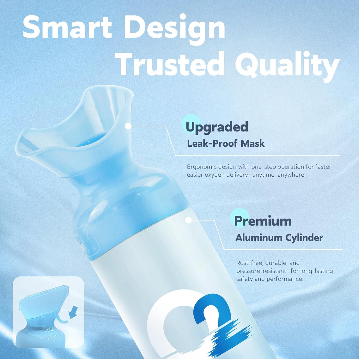 Spozer Oxygen Can - 97% Pure O2, 10L Oxygen Cylinder for Sports, Exercise & Altitude, 3 pack for Home Use