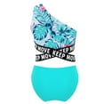 thumbnail image 4 of DPOIS Kids Girls Floral Printed Two Piece Bathing Suit Atheltic Tankinis Set, 4 of 4