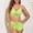Green, variant on Babysbule Swimsuits for Women Women Fashion Bikini With Chest Pad Without Steel Support Strap Split Swimsuit Beach Two Piece Set
