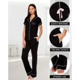 thumbnail image 3 of Ensembles de Pyjama pour Femmes - Haut de Pyjama à Col Cranté et Pantalon de Pyjama - Logo de Pyjama pour Femmes, 3 of 5