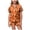 Gsleepwear184-Orange, variant on UAYOTSE Kids Girls Collared Button‑Front Satin Pjs, Short‑Sleeve Top and Sleep Shorts, Wearable Sleep Set for At‑Home Play and Overnight Stays Size 10-11 Years