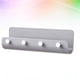 thumbnail image 4 of Estante de plástico para colgar en la pared, sencillo, en forma de U, para llaves, correos, cartas, etc., para puerta y pasillo (gris)., 4 of 5