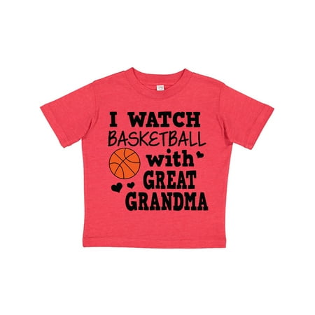 

Inktastic I Watch Basketball with Great Grandma Gift Toddler Boy Girl T-Shirt
