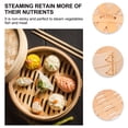 thumbnail image 4 of EeaseCA 1 Set Handmade Bamboo Steamer Kitchen Food Steamer with Lid Cooking Tool, 4 of 8