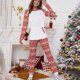 thumbnail image 1 of Puntoco Traje casual de mujer de dos piezas Pantalones largos de Navidad Jersey Conjuntos de retazos de manga larga Liquidación Puntoco Puntoco-2472, 1 of 8