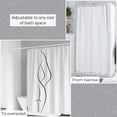 thumbnail image 6 of Adjustable White Shower Curtain Rod, Tension Design for Quick Installation, Extendable Length 41.3 to 98.4 Inches, 6 of 7