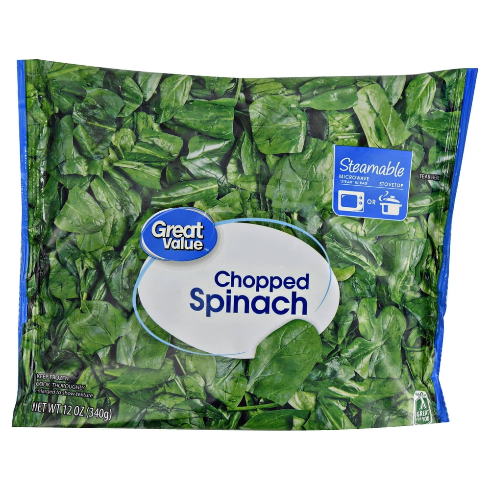 Great Value Chopped Spinach, 12 oz - Walmart.com - Walmart.com