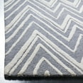 thumbnail image 2 of SAFAVIEH Cambridge Sam Geometric Wool Area Rug, Dark Gray/Ivory, 3' x 5', 2 of 6
