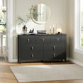 thumbnail image 6 of M optimized 54" Fluted Dresser for Bedroom, 7-Drawer Wood Dresser, Modern Chest of Drawers, Storage Organizer Cabinet for Living Room, Hallway, Entryway, 6 of 7