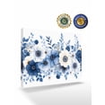 thumbnail image 2 of White Blue Floral Wall Art for Living Room,Canvas Picture Wall Decor for Bathroom Bedroom,Elegant Leaves Spring Flowers Painting Artwork for Office Kitchen Hallway Dining Room Home Decor 16"x20", 2 of 8