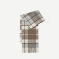 thumbnail image 4 of Classic Plaid 100% Wool Scarf, 18.5 Micron Super Soft Winter Wrap with Fringe,190*31cm,9, 4 of 27