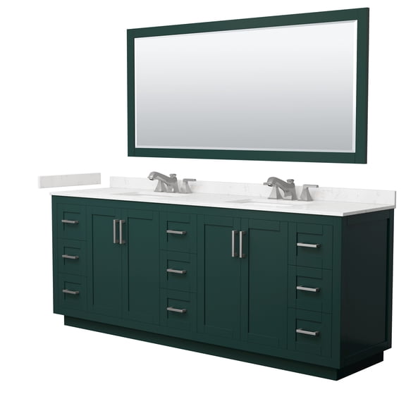 Wyndham Collection WCF292984DGEC2US3M70 Miranda 84" Free Standing Double Basin Vanity Set