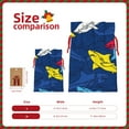 thumbnail image 3 of Pofeuu Cartoon Shark Print Burlap Bags with Drawstrings Drawstring Gift Bags Pouch Bag for Thankgiving Birthday Party Gift Wrapping Treats and Party Favors-Small, 3 of 9