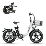 Heybike Ranger Electric Bike for Adults Foldable 20" Fat Tire Step-Thru e-bike with 500W Motor, Shimano 7-Speed and Dual Shock Absorber