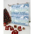 thumbnail image 5 of Blue Christmas Shower Curtain, Xmas Elk Snowflake Tree Waterproof Fabric Shower Curtains with 12 Hooks, Bathroom Curtain Set for Bathroom Accessories Decor, 36 x 78 Inches, 5 of 9