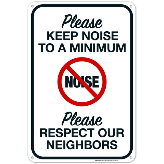 Keep Noise To A Minimum Sign,