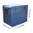 thumbnail image 3 of Pet Crate Cover, Waterproof Insulated Cage Cover with Zipper Mesh Windows and Roll-Up Flaps, Blue, Cloth, 3 Sizes for Dog Cat Rabbit, 3 of 6