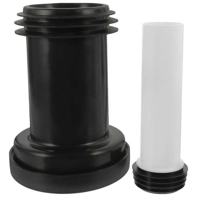 Miangastore Plumbing Installation 2Pcs Straight PVC Pipe for Odor Prevention and Anti Blockage