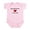 Petal Pink, variant on CafePress - My Babysitter Loves Me! Infant Bodysuit - Baby Light Bodysuit, Size Newborn - 24 Months