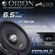 thumbnail image 3 of ORION Cobalt CM65 Altavoces tipo bala de rango medio de alta eficiencia de 6,5", potencia máxima de 1000 W, 250 W RMS, 4 ohmios, bobina móvil de 1,5" - Audio estéreo profesional para automóvil, parlan, 3 of 5
