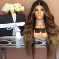 thumbnail image 2 of Cosplay de Chaleur de Cheveux Synthétiques Ondulés Longs Bruns Noirs pour Femmes, 2 of 6