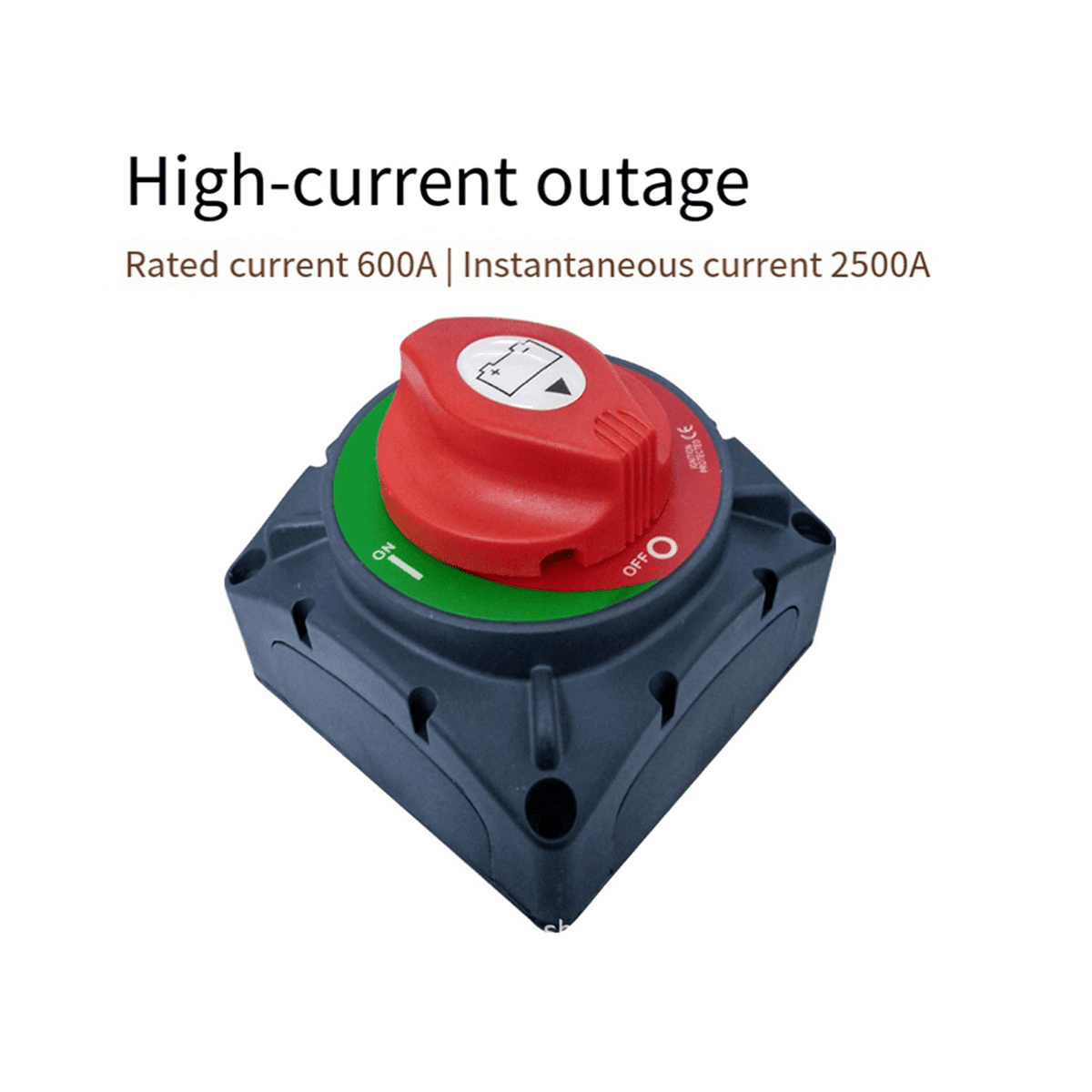12-48V Current Anti-Leakage Switch Car Modification Battery Disconnect Switch 600A Main Power Switch for Yachts Caravans