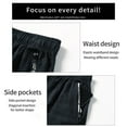 thumbnail image 4 of IROINNID Mens Outdoor Athletic Expandable Waist Lightweight Drawstring Loose Water Resistant Quick Dry Fishing Hiking Shorts with Pocket, 4 of 8