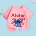 thumbnail image 4 of Camiseta de algodón con estampado de dibujos animados para niños y niñas de 1 a 9 años, ropa de verano para niños, camisetas de manga corta con cuello redondo de Disney, 4 of 4