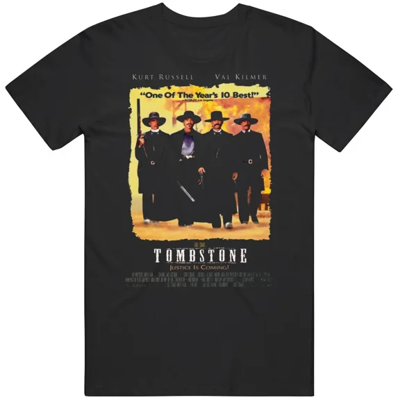 Tombstone Movie Poster Movie Western Fan T Shirt