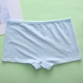 thumbnail image 2 of Loopsun 4 to 15 Years Girls Solid Panties Mid Waist Soft Underpants Blue, 10-11Years, 2 of 5
