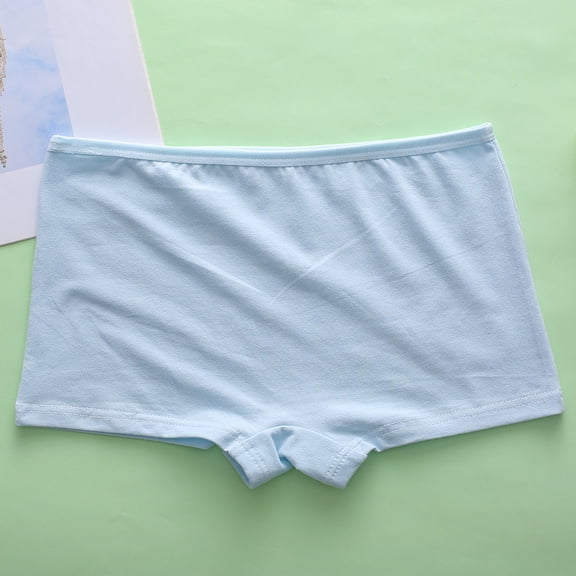 Jamicy Briefs for Kids 4-15 Years Comfort Soft Mid Waist Cotton Boyshorts Panties for Travel School Outdoor Sports