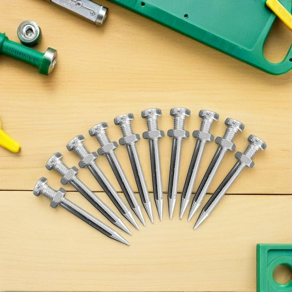 NIYANGLE 20Pcs Prevents Weed Growth Metal Lawn Aerator for Garden Maintenance
