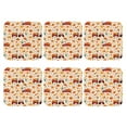thumbnail image 2 of Fuzoiu Pumpkins On Red Car And Tractor Print Leather Coasters Set,Drink Coasters Set of 6,for Tabletop Protection, Durable PVC Coasters,Home Décor and Housewarming Gift,Square, 2 of 7