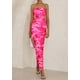 thumbnail image 3 of Vestido largo PRETTYGARDEN para mujer, ajustado sin tirantes, rosa, XXL, 3 of 9
