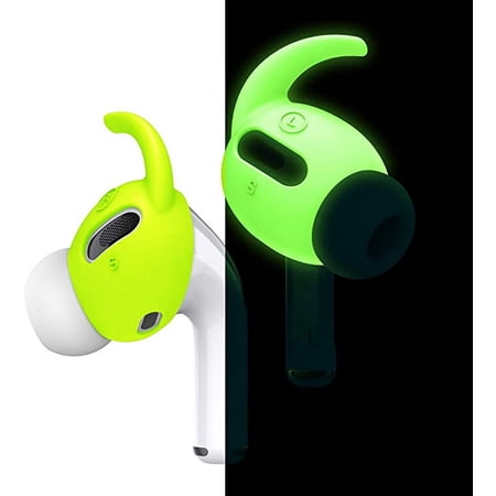 elago Earbuds Hook Cover Designed for Apple AirPods Pro [4 Pairs: 2 Large + 2 Small] (Neon Yellow)