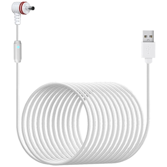Security Camera Power Adapter Extension Cable Brass Power Extension Cable Charging Extension Wire for Indoor/Outdoor Use