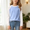 thumbnail image 5 of Gubotare Long Sleeve Shirt Girls and Toddlers' Long-Sleeve T-Shirts Soft Kids T Shirts Toddler Cotton Size 15-16 (Sky Blue,15-16 Years), 5 of 5