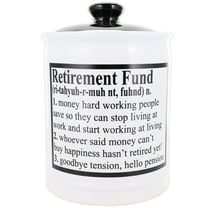 Cottage Creek Retirement Ceramic Multicolor Piggy Bank