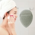 thumbnail image 2 of Unique Bargains 1 Pc Reusable Sponge Face Scrubber for Removing Makeup 5.12"x3.54"x0.71" Gray, 2 of 6