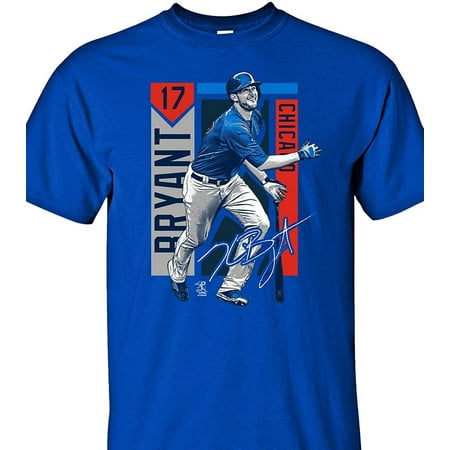 MLB Kris Bryant Colorblock Mens Tee Shirt Short (Best Stores For Back To School Clothes)