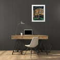 thumbnail image 3 of Zwick, Martin 19x24 White Modern Wood Framed Museum Art Print Titled - Molveno at lake Lago di Molveno in the Dolomiti di Brenta Dolomites, 3 of 4