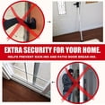 thumbnail image 5 of SecurityMan Adjustable Door & Patio Security Bar, Heavy-Duty Iron, 18.25"-47.5 Adjustable", White, 5 of 10
