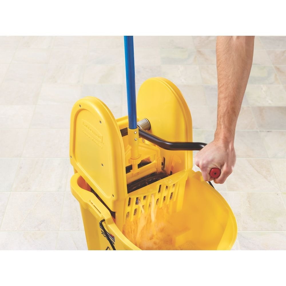 Rubbermaid Down Press Mop Bucket FG757788YEL from Rubbermaid - Acme Tools