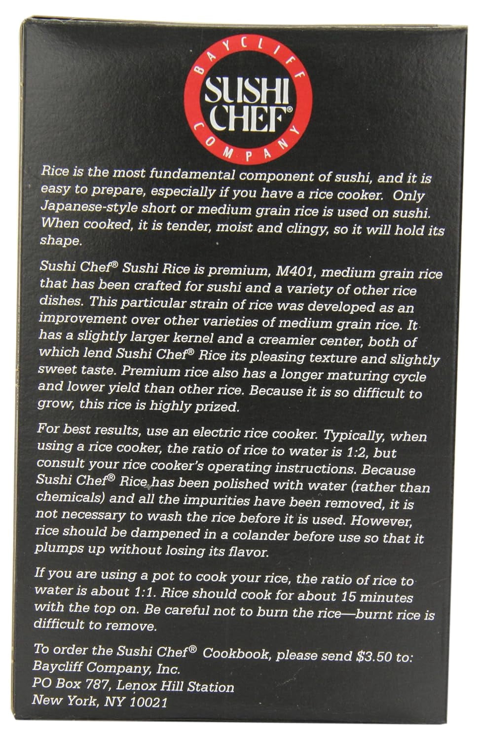 Pack of 6, Sushi Chef Premium Sushi Rice, 20 oz