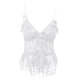 thumbnail image 4 of Camiseta sin mangas con volantes y tirantes anudados para mujer: blusa de gasa en capas, semitransparente, top informal de verano para la playa y fiestas., 4 of 4