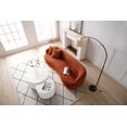 thumbnail image 6 of 3 Seat Upholstered Curved Sofa, Mid Century Modern Cloud Couch Boucle Sofa, Fabric Couch for Living Room, Bedroom, Office, Orange, 6 of 8