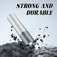thumbnail image 6 of HIBIBUD 3.9" Silver Mini Flashlight,Adjustable Focus USB Rechargeable Keychain for Hiking, 6 of 7