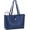 Navy Blue, variant on OKYWHOP Tote Bag for Women 15.6" Work Bag with Removable Laptop Sleeve | Leather Laptop Bag Lightweight Computer Handbag Shoulder Bag with Laptop Compartment & Multiple Pockets, Dark Brown